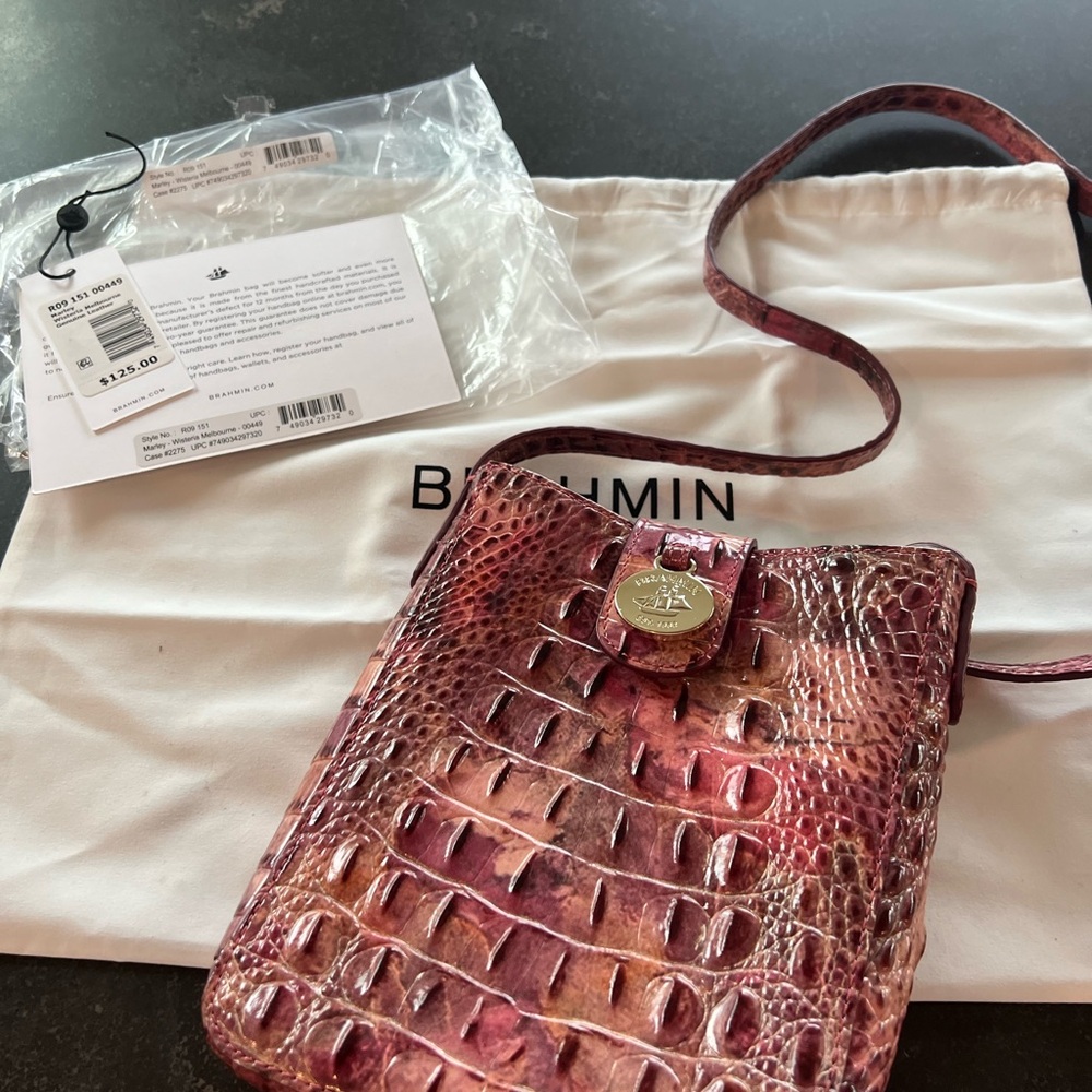 Brahmin Marley purse in wisteria, like new only used a couple times